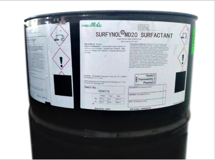 美国气体Surfynol消烦恼MD20分子消泡剂水性印刷油墨表面活性剂