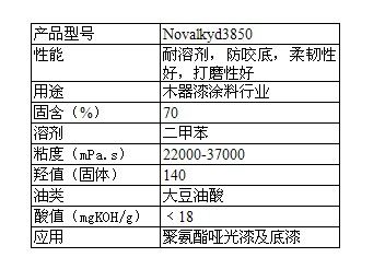 DSM帝斯曼醇酸树脂Novalkyd3850