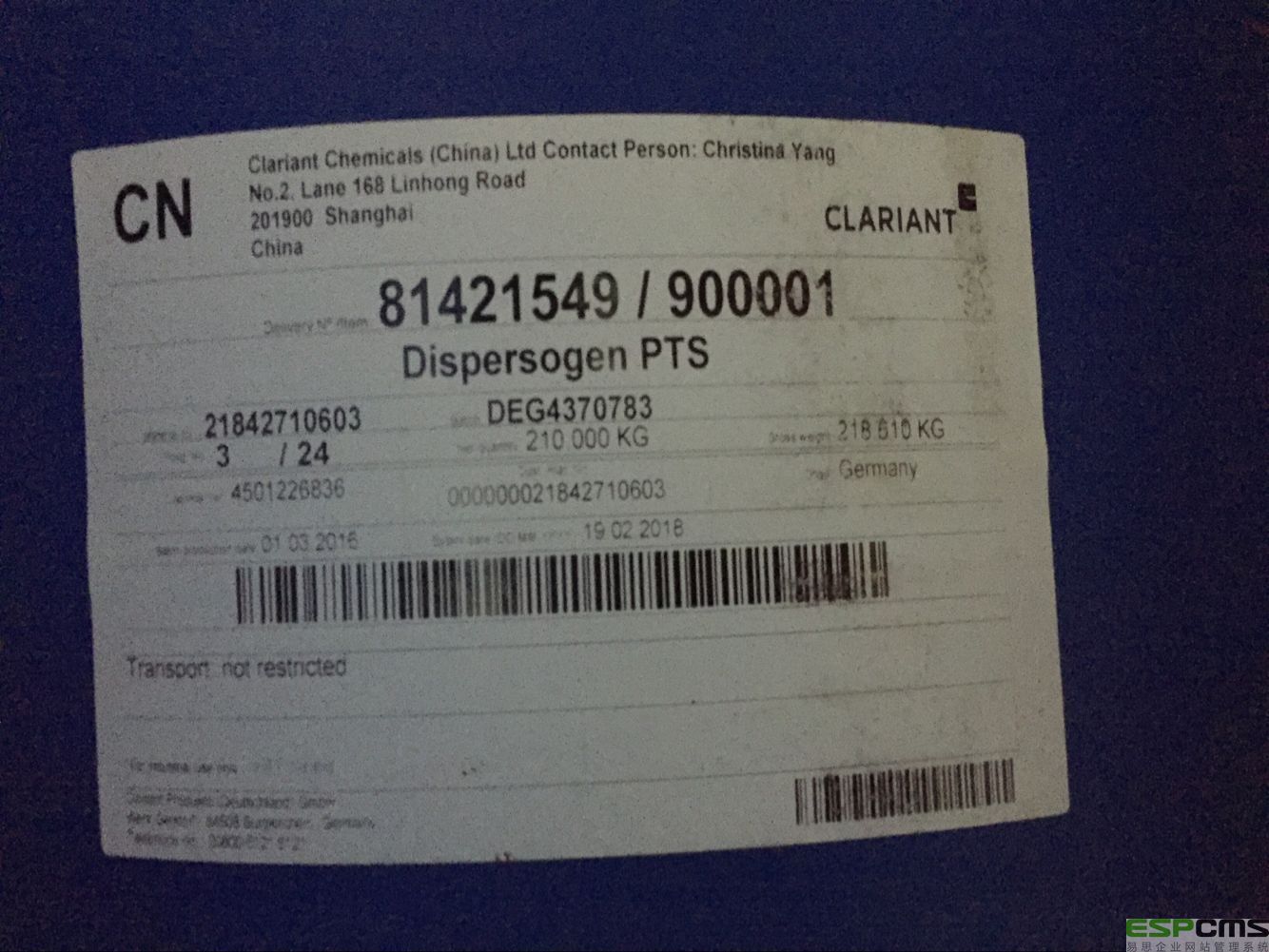 科莱恩分散剂Dispersogen PCE