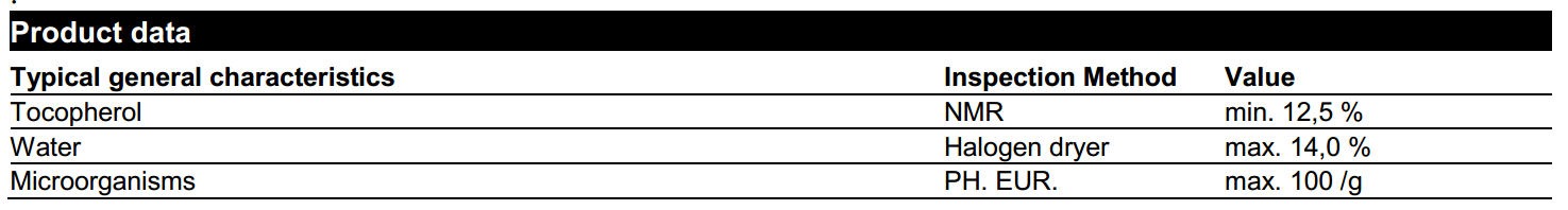 德国瓦克环糊精CAVAMAX- W8 d-ALPHA-TOCOPHEROLCOMPLEX