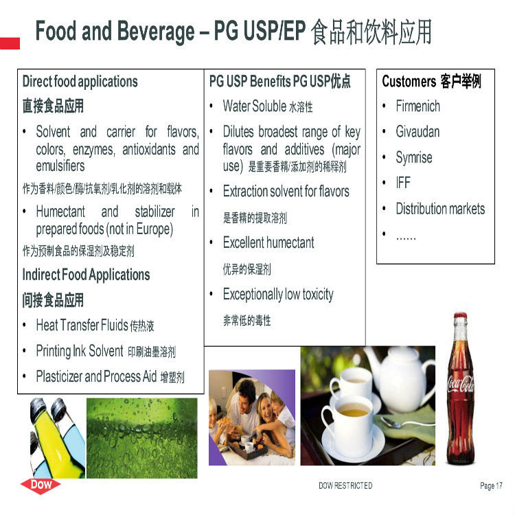 陶氏丙二醇（医药级）PG 进口USP EP  DOW PROPYLENE GLYCOL 1.2丙二醇