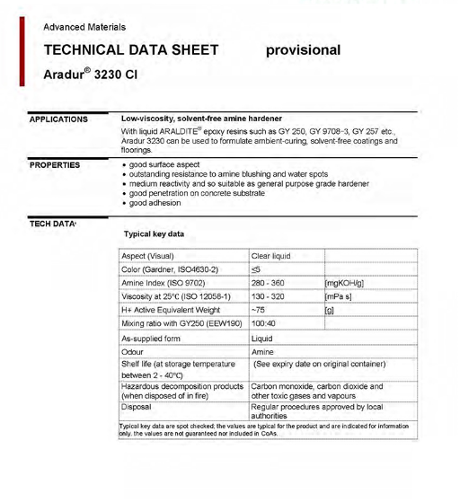 亨斯迈环氧改性胺固化剂   Aradur 3230 CI
