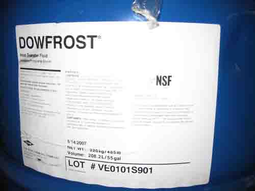 美国陶氏低温冷煤冷却液Dowfrost，丙烯丙二醇陶氏防冻液
