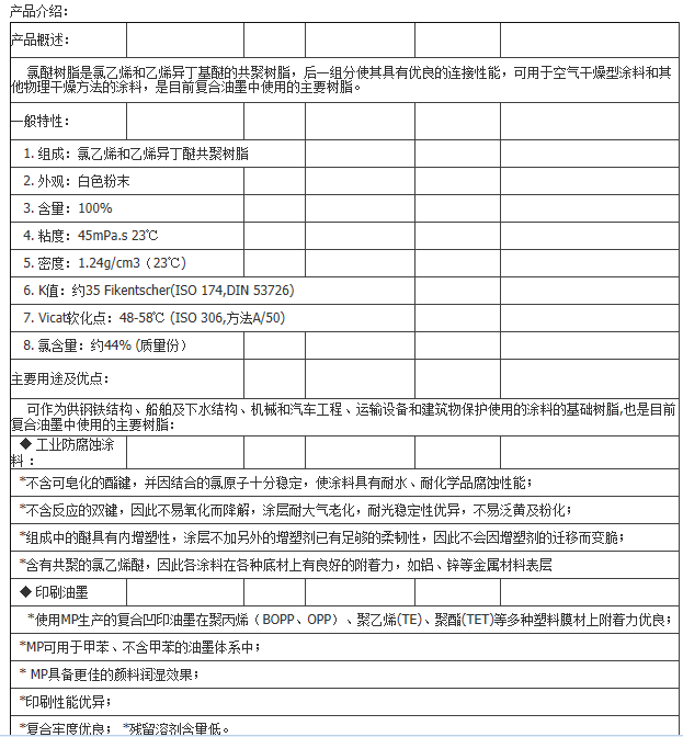 巴斯夫氯醚树脂VC40 原装进口 VC-COPOLYMER 40 热售 vc-40树脂