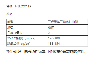 翰森迈图水性环氧树脂HELOXY TP