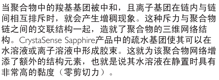 特殊聚合物胶凝剂CrystaSenseLPI