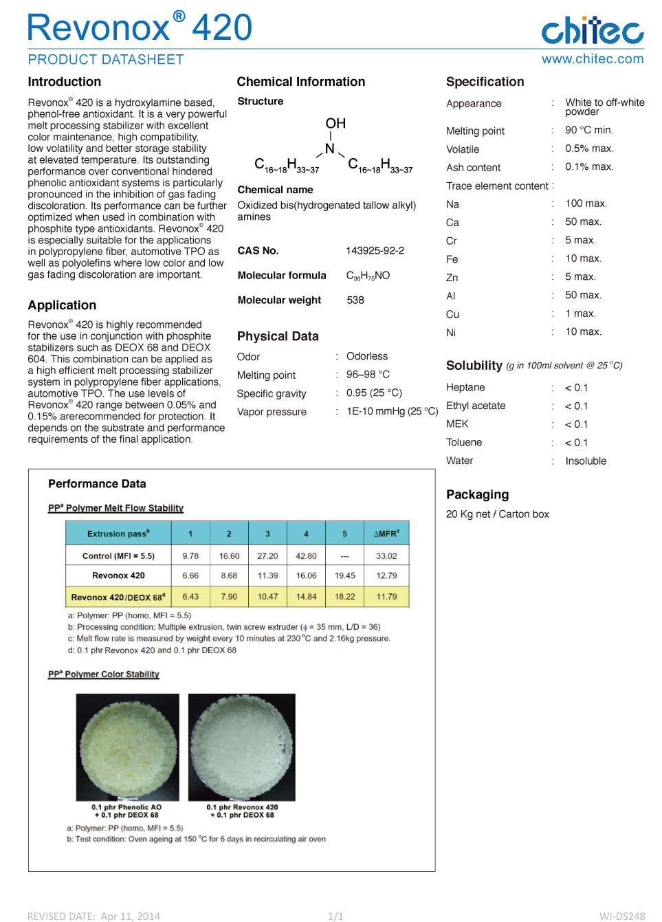 台湾奇钛Revonox 420