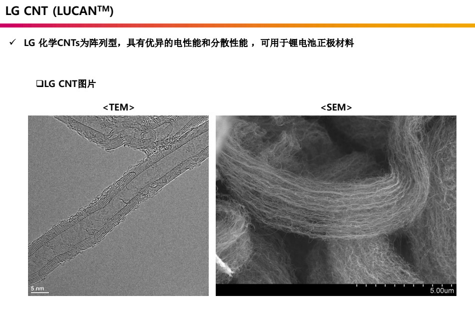 LG化学多壁碳纳米管CNT 原装进口 LUCAN 超导电