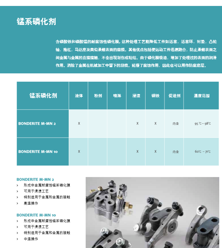 汉高锰系磷化剂  BONDERITE M-MN 10表面处理剂