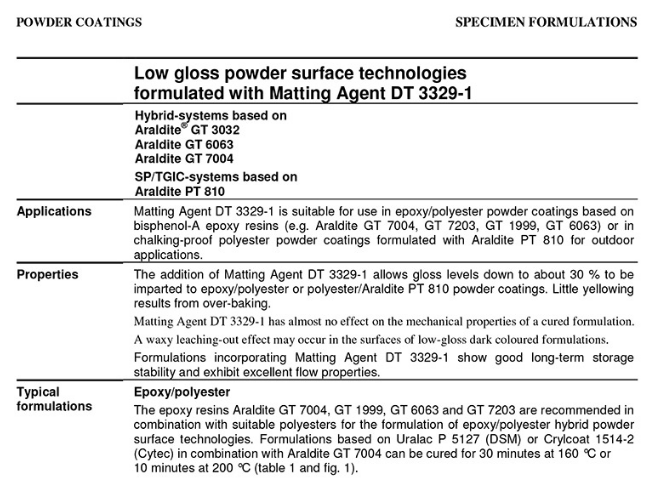 亨斯迈 粉末涂料消光剂 DT 3330
