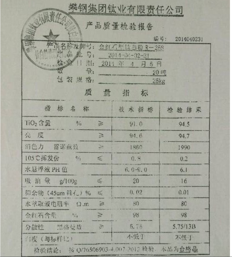 攀钢钛业R-298金红石型钛白粉 R298耐候级二氧化钛涂料专用