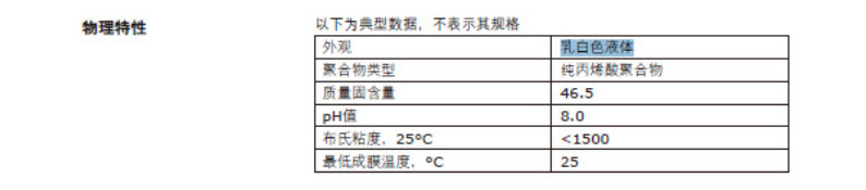 陶氏罗门哈斯PRIMAL百历摩 AC-8188改性纯丙乳液，外墙装饰砂浆，真石漆专用乳液
