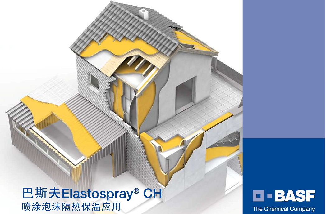 德国巴斯夫喷涂泡沫隔熱保溫材料Elastospray CH